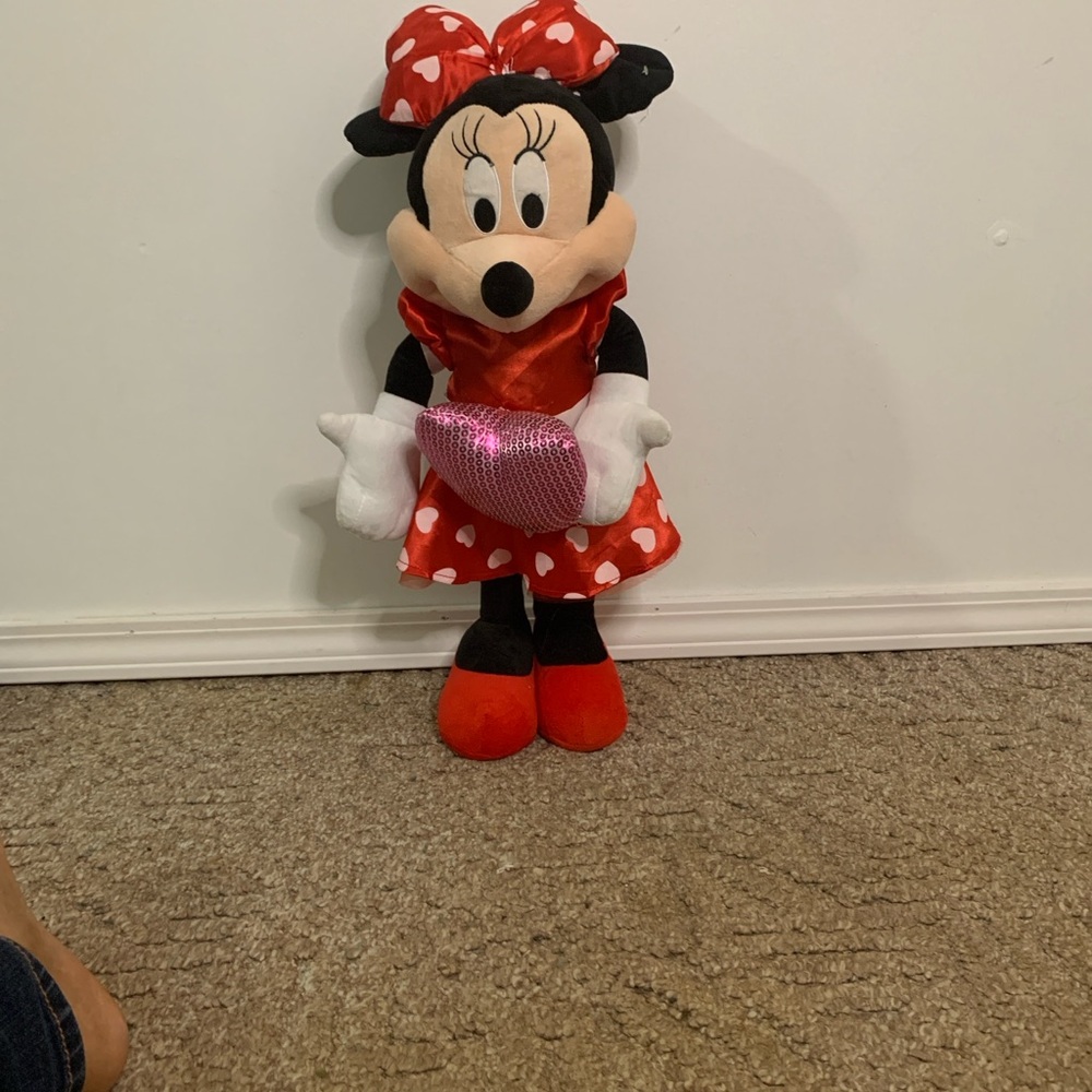 Minnie Mouse Plush Toy with Red Dress